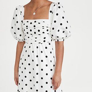 Self Portrait Polka Dot Midi Dress